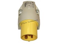 110 VOLT 16 AMP 3 PIN SURFACE MOUNTED APPLIANCE INLET ( PANEL PLUG )